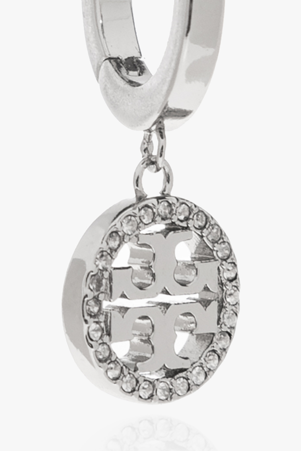 Silver 'Miller' logo earrings Tory Burch - Vitkac AS